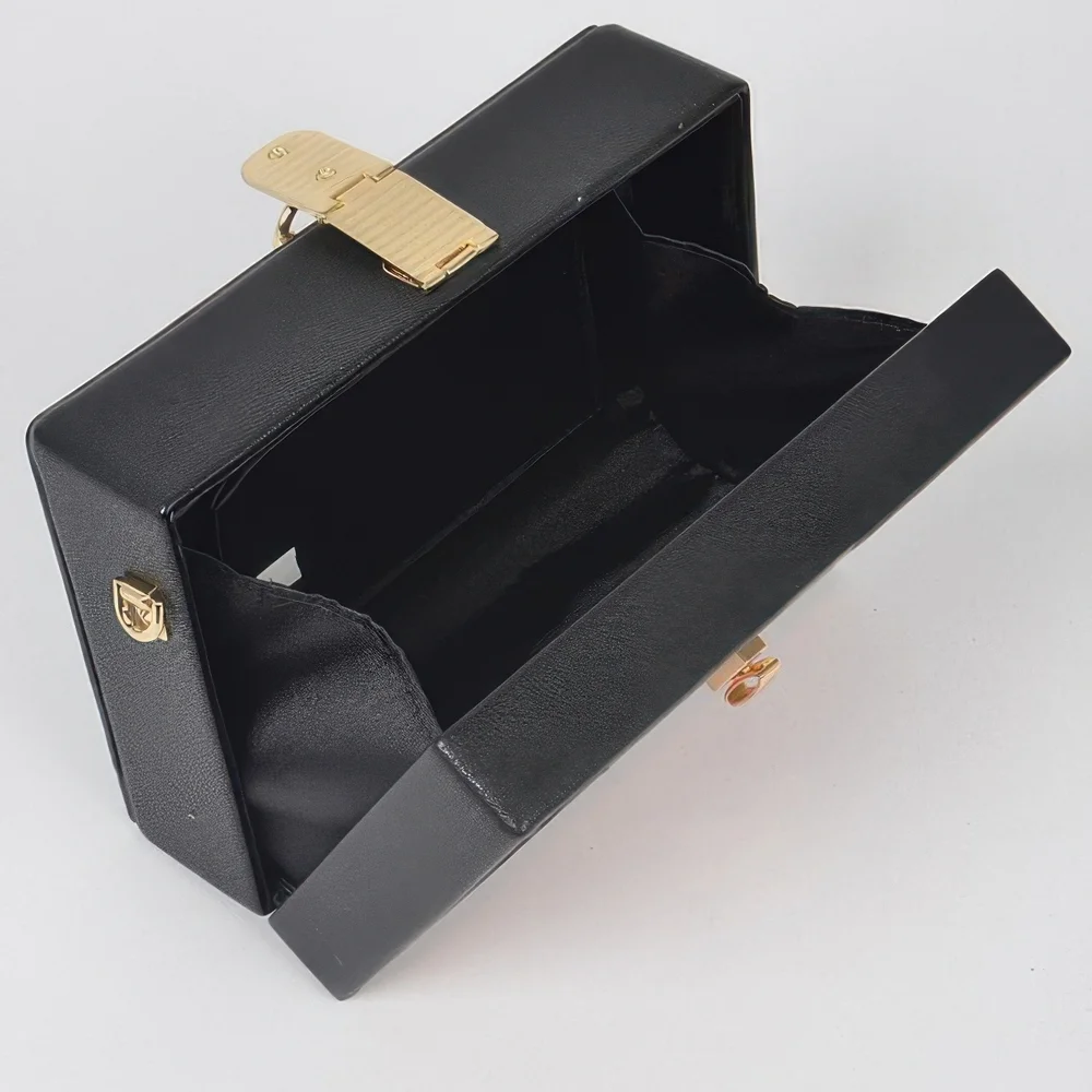 Multicolor Pencil Design Clutch with‎ Gold Accents